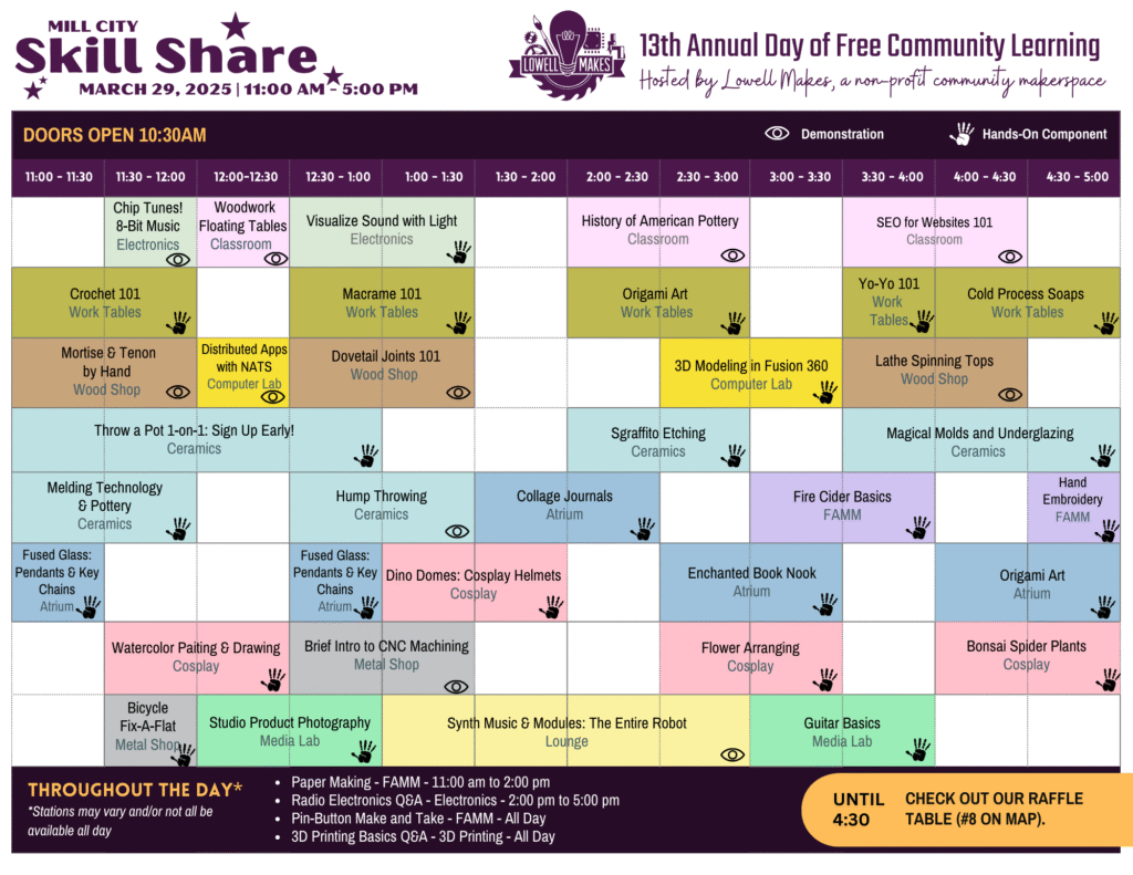 skill-share-2025-schedule 2025 Schedule