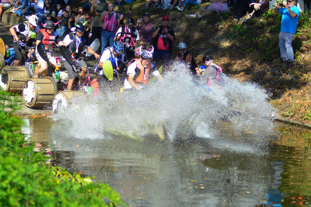 Stampede at the 2025 Lowell Kinetic Sculpture Race