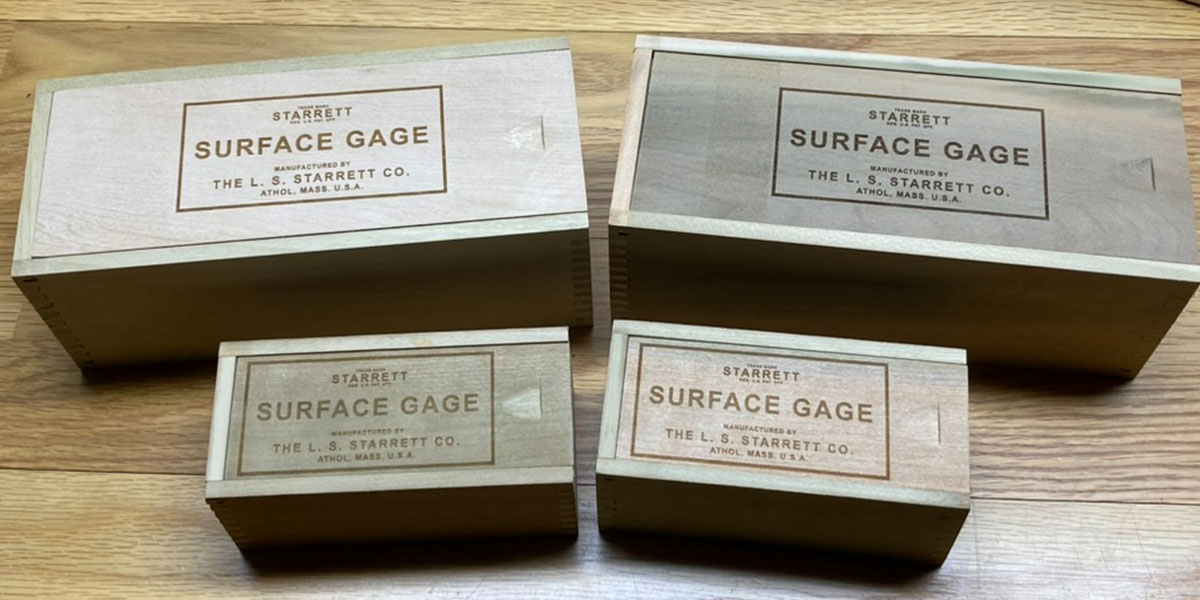 Laser engraved boxes by maker Mark T.