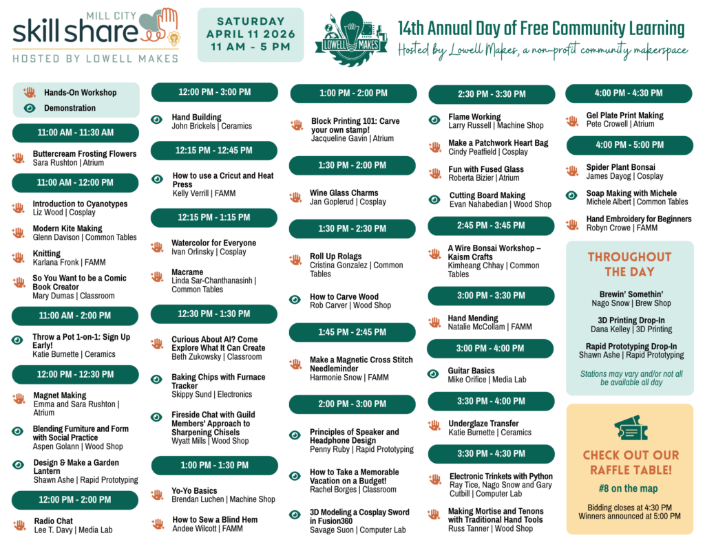 Skill Share 2026 Schedule